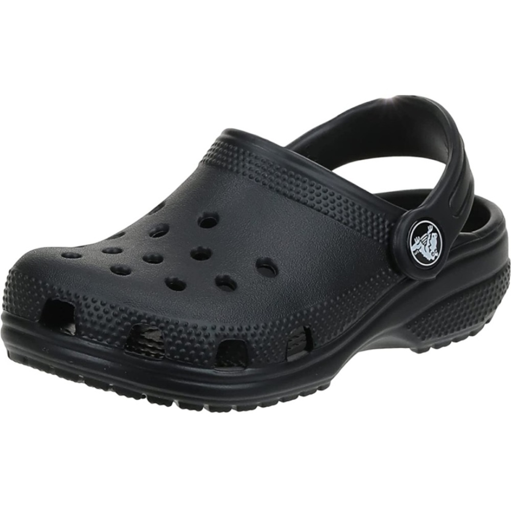 Kids unisex Black CROCS. Size 1. Gently worn. Offers welcome.